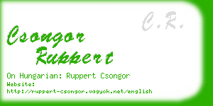 csongor ruppert business card